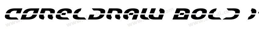 CORELDRAW Bold Ital字体转换